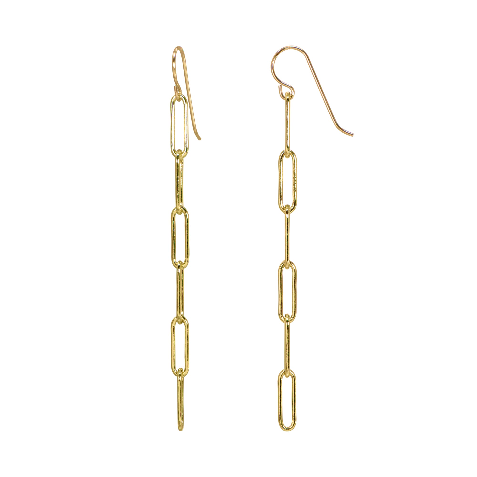 Paperclip Chain Earrings