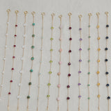 July Ruby Birthstone Bracelet