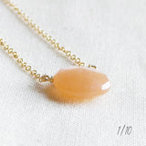 Blush Moonstone Gem Necklace