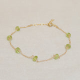 August Peridot Birthstone Bracelet
