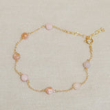 October Pink Opal Birthstone Bracelet