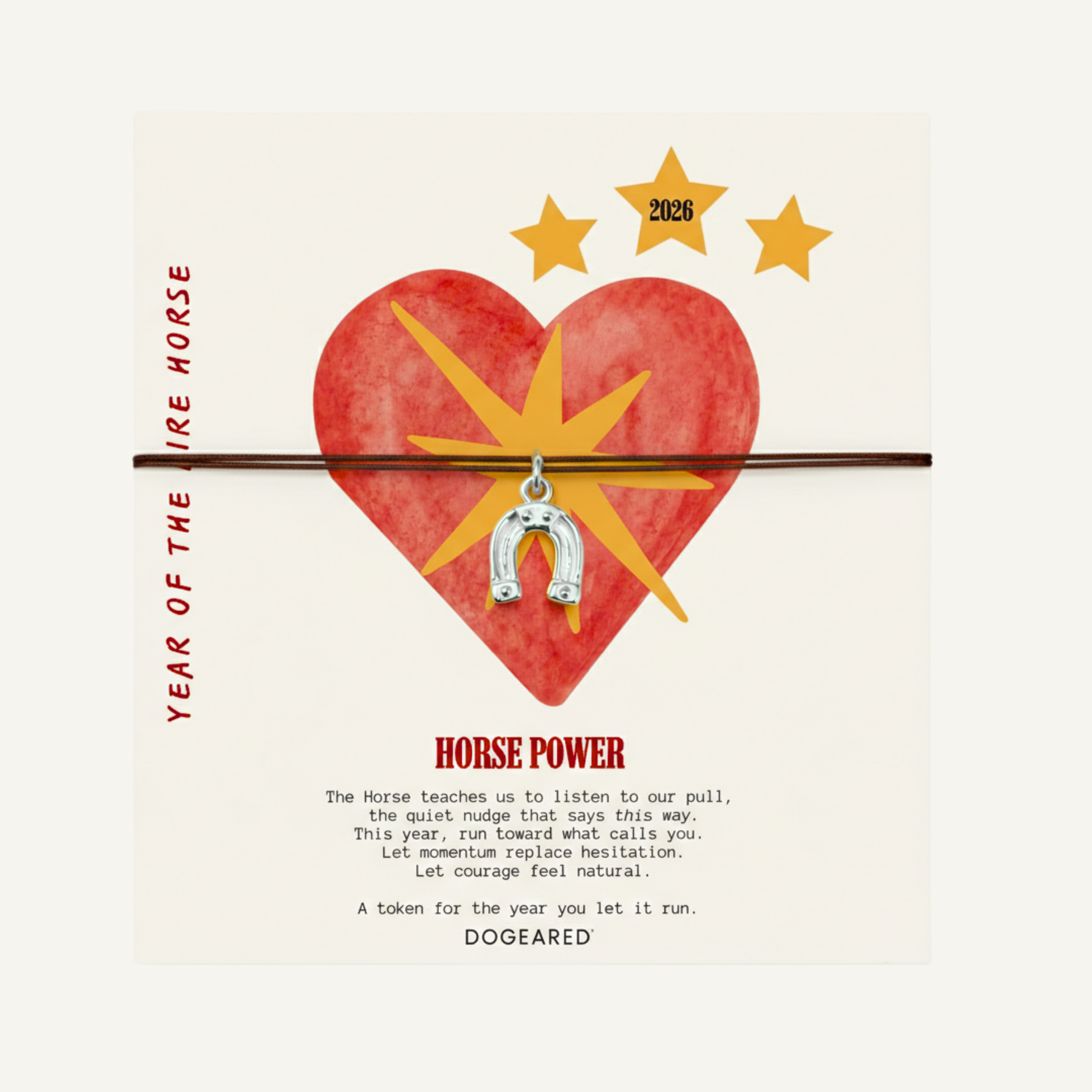 year of horse 2026 horsepower horseshoe necklace 