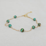 December Turquoise Birthstone Bracelet