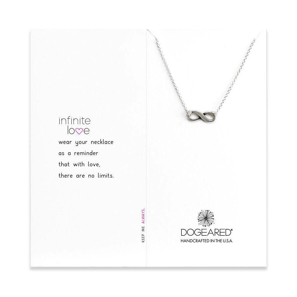 infinite love necklace, sterling silver