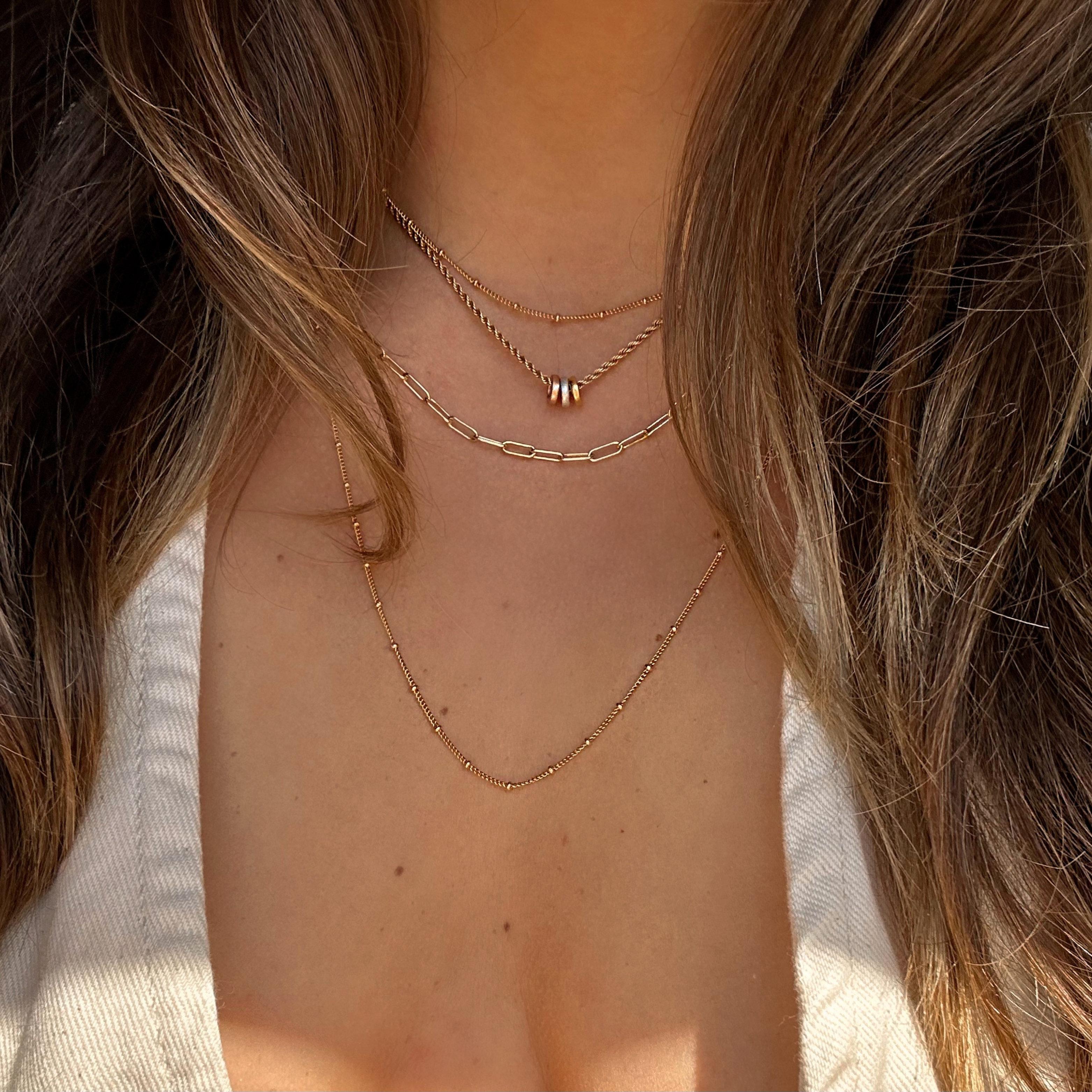 Gold layered discount choker