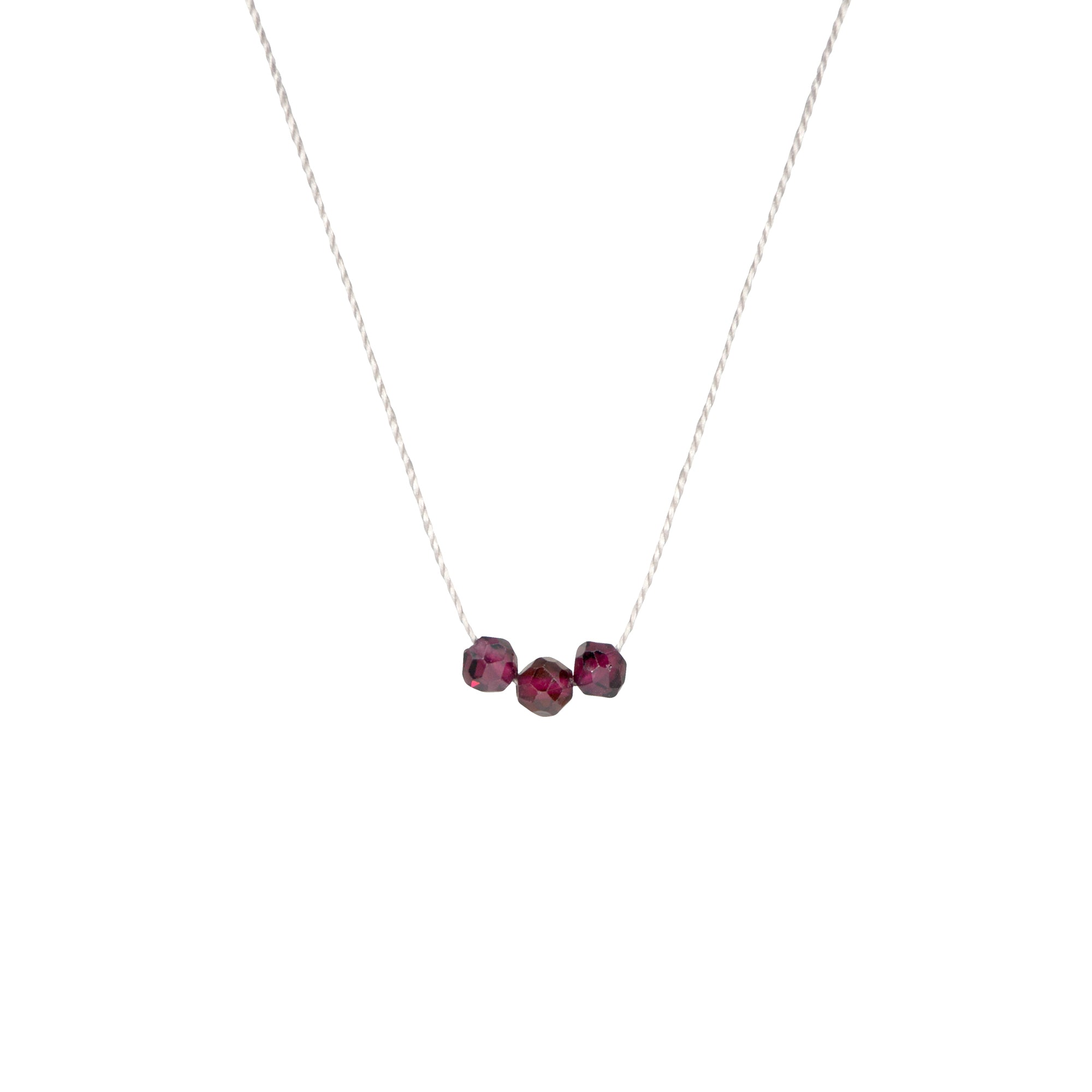 Make a Wish January Birthstone Necklaces