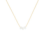 April Birthstone Make A Wish Necklace with Quartz Crystals