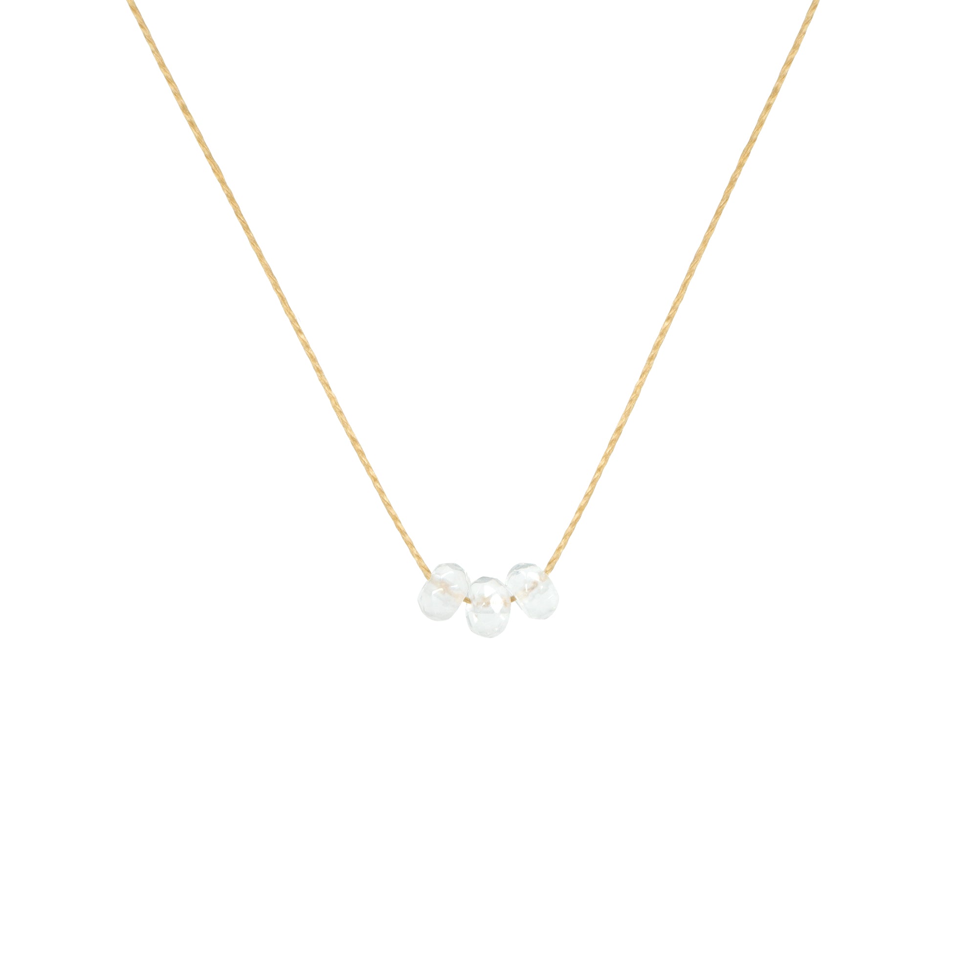 Make a Wish April Birthstone Necklace