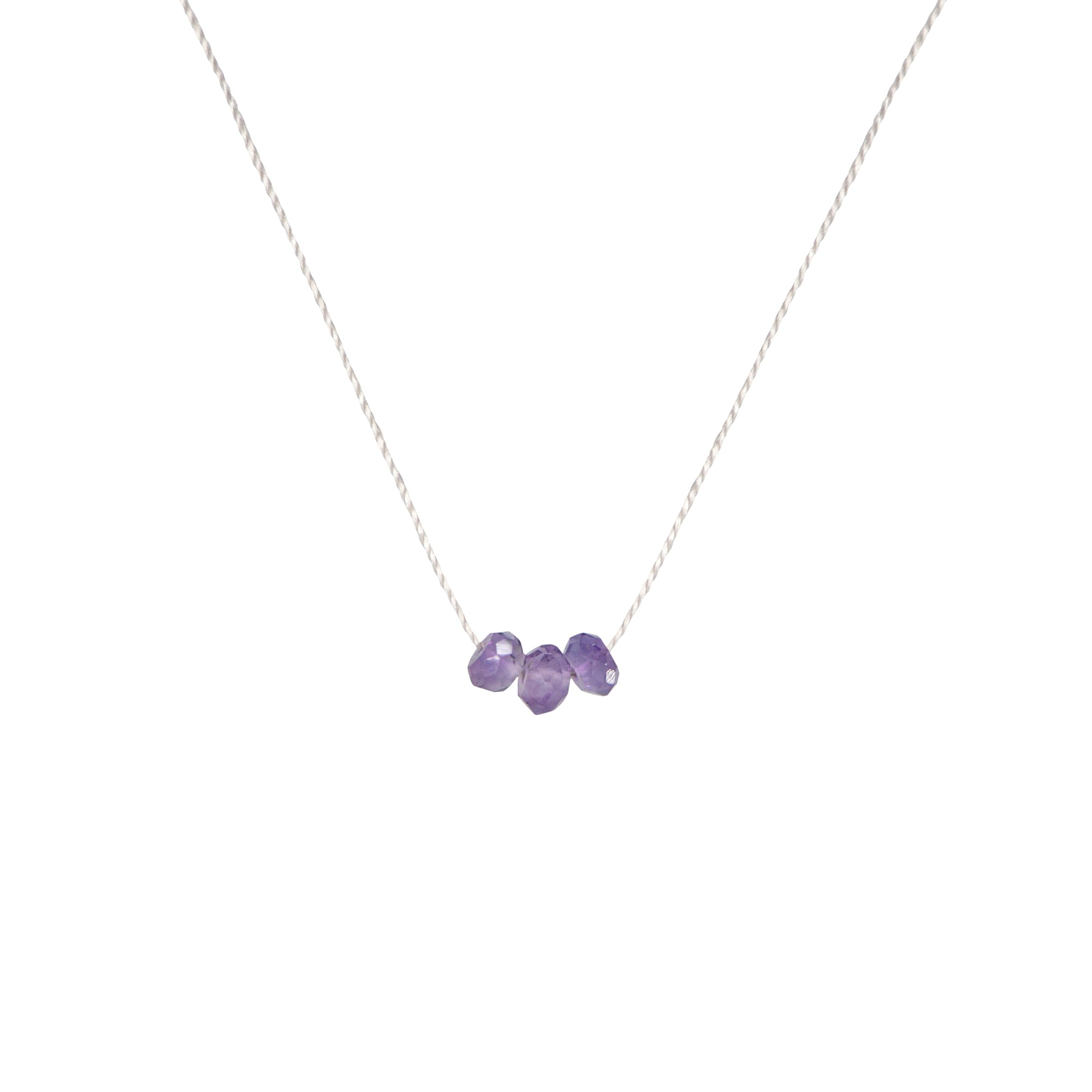 Make a Wish February Birthstone Necklace