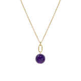 February Birthstone Amethyst Necklace
