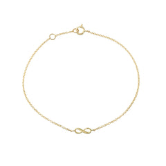 14KT gold infinity bracelet