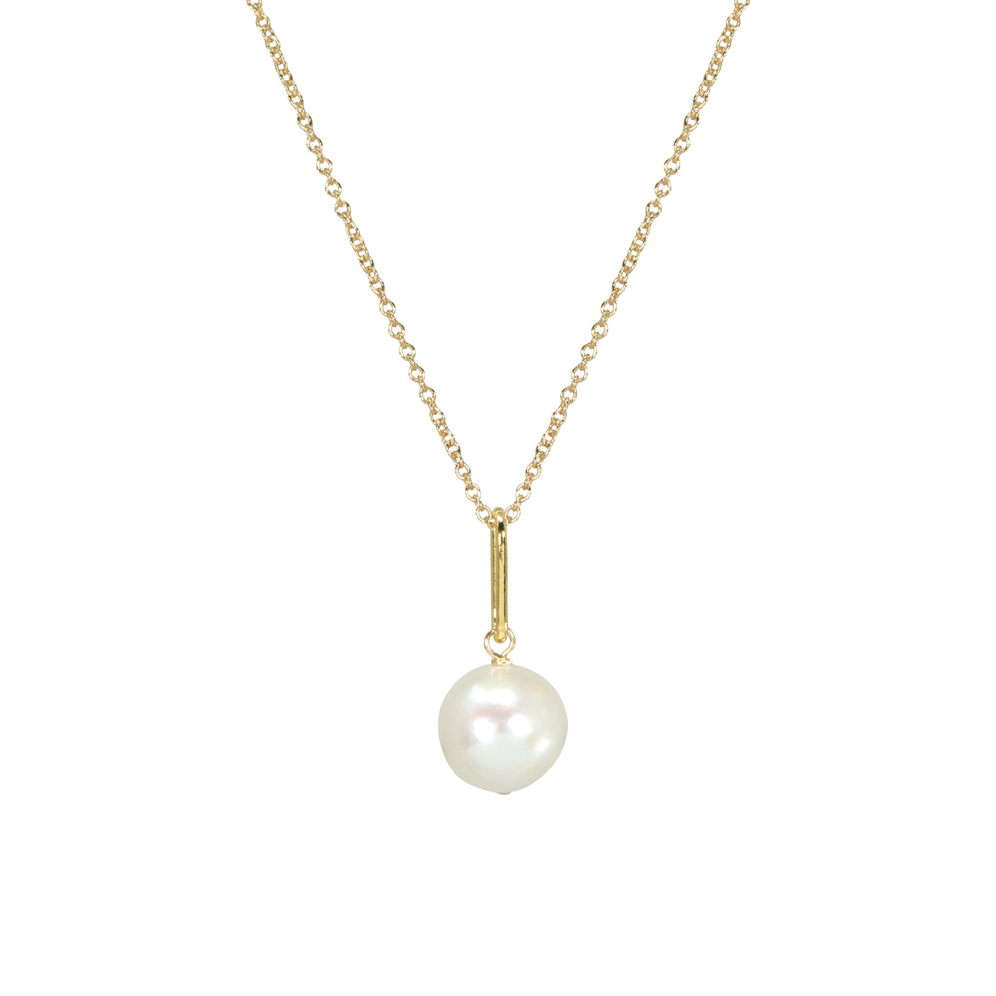 June birthstone freshwater pearl necklace
