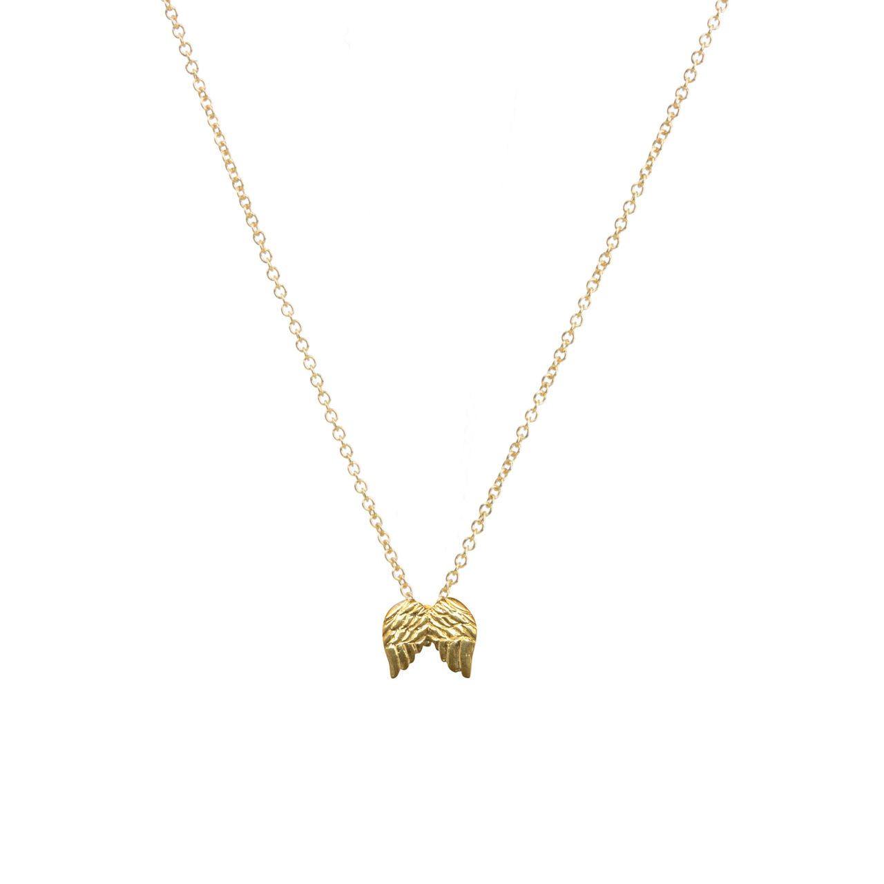 Guardian Angel Wings Charm Necklace Classic