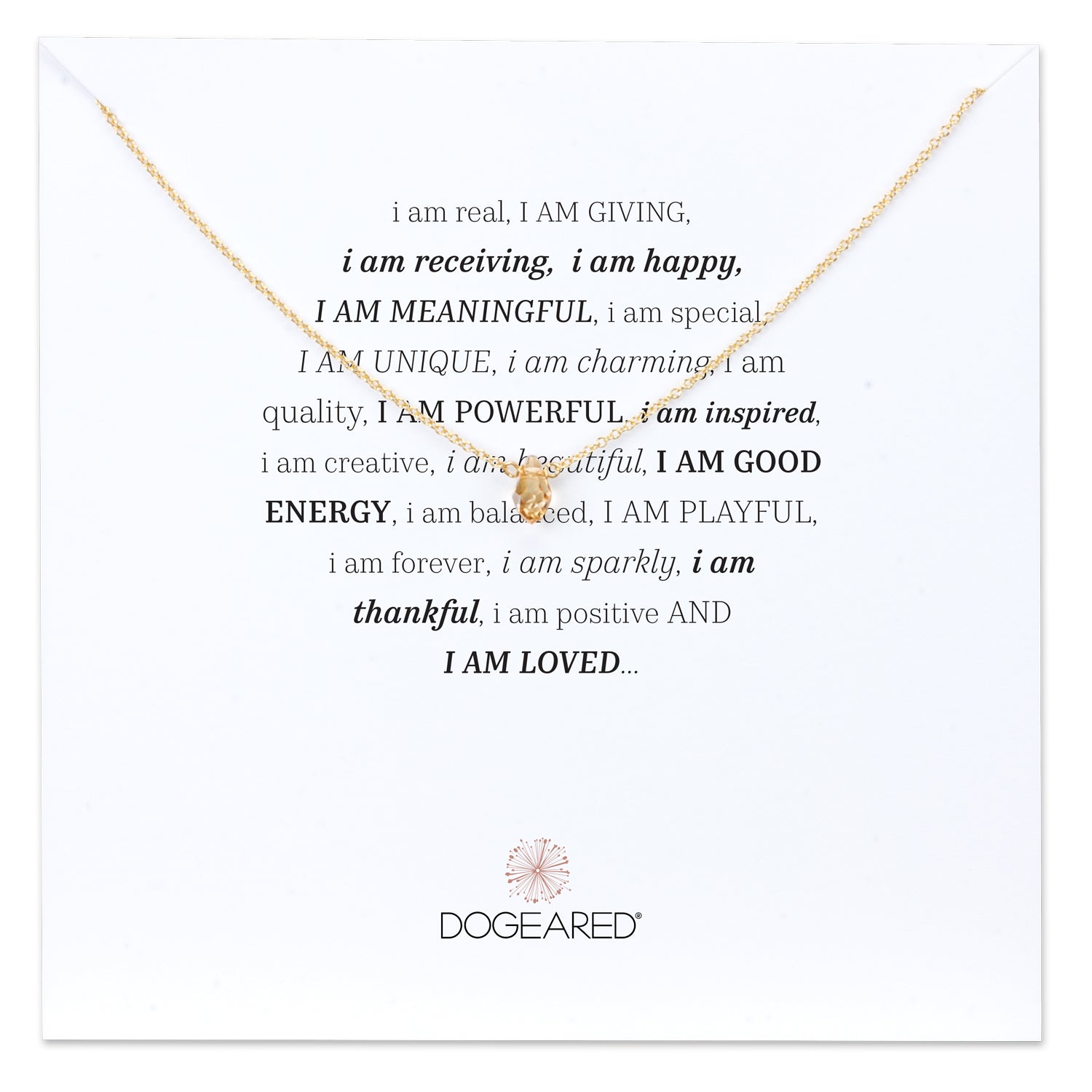 i am crystal necklace