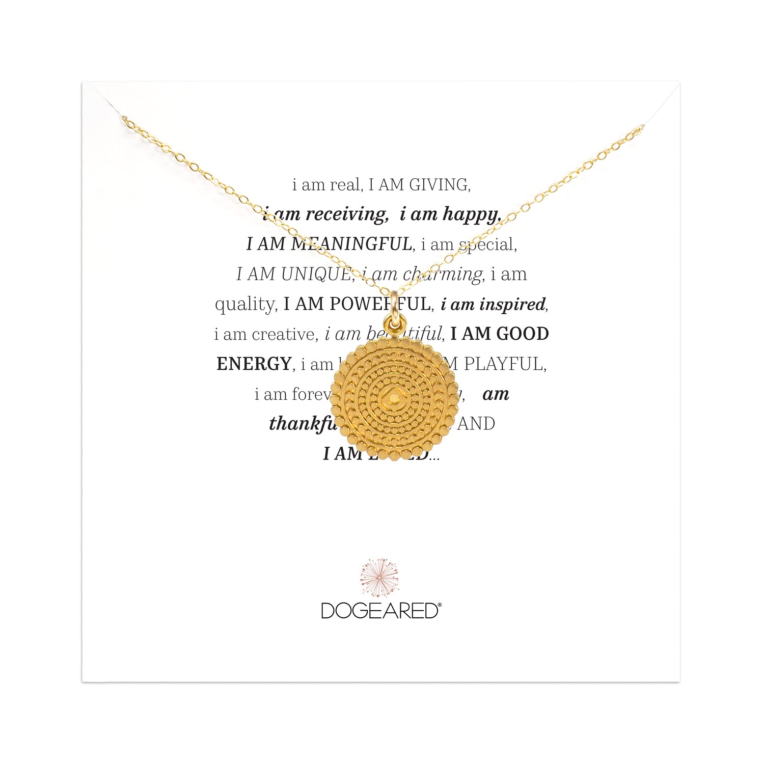 i am... labyrinth mandala necklace