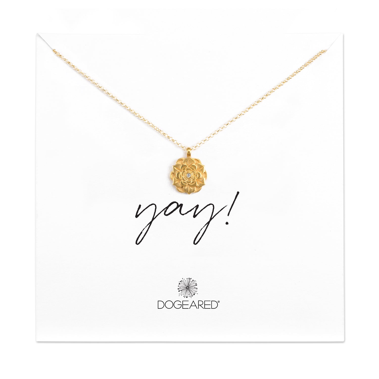 Yay! crystal flower necklace