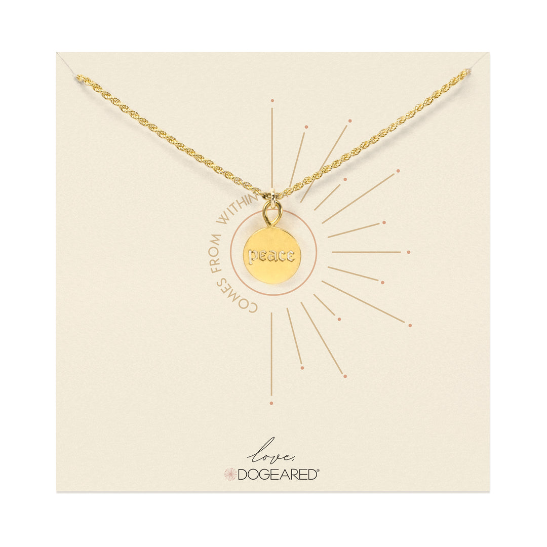 Peace Comes from Within Necklace Dogeared