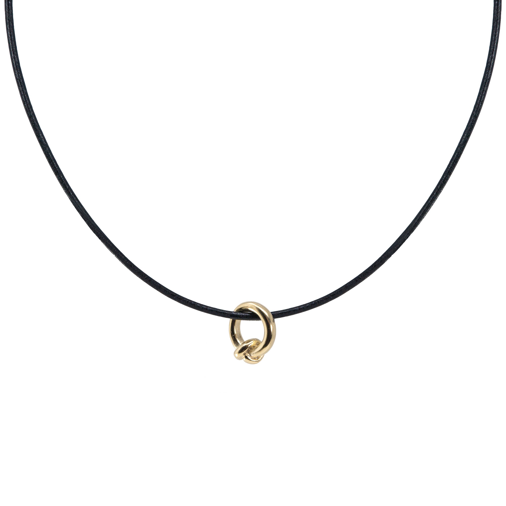 Modern good vibes knot necklace