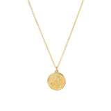 Modern Guardian Angel Mini Coin Necklace