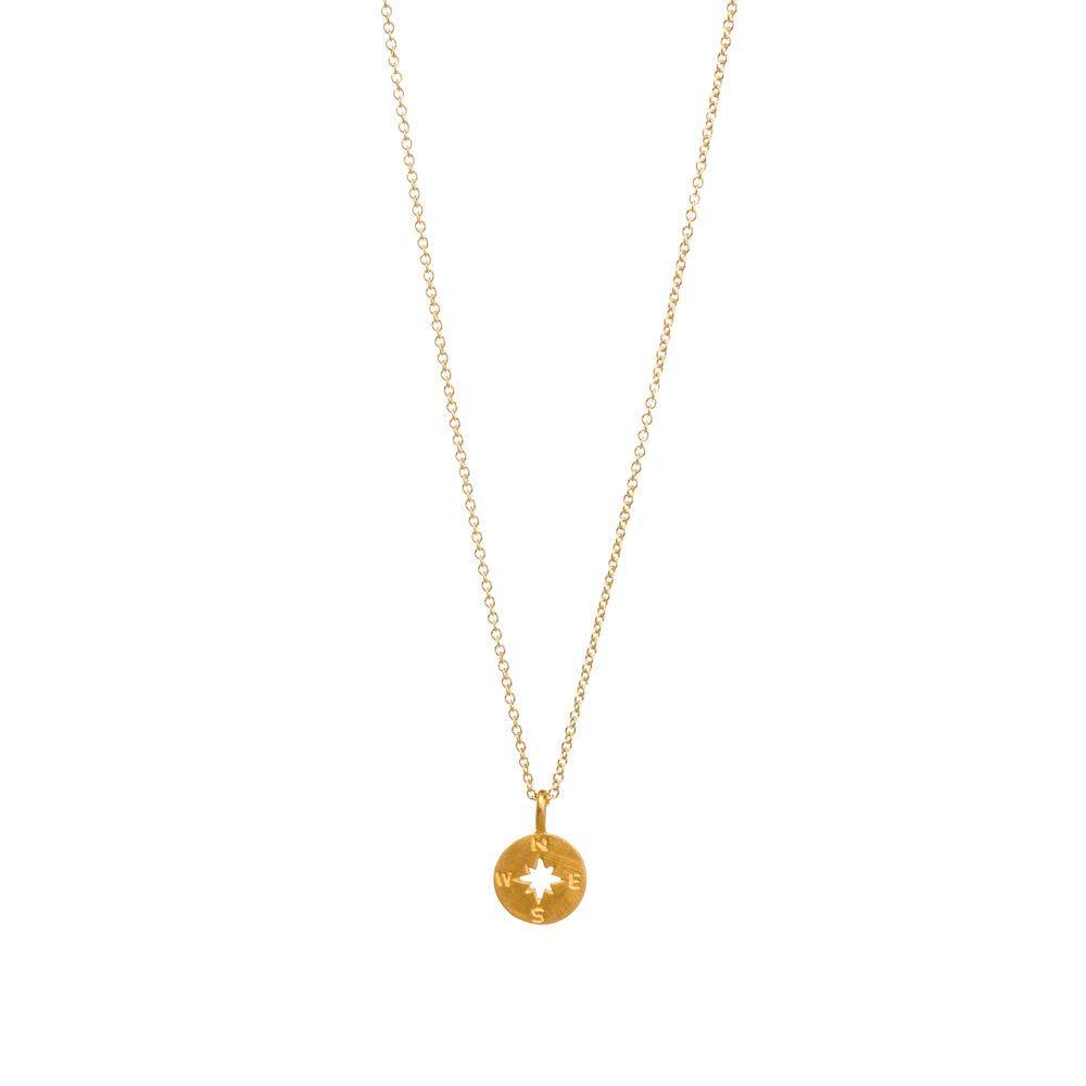 Going Places Compass Charm Necklace
