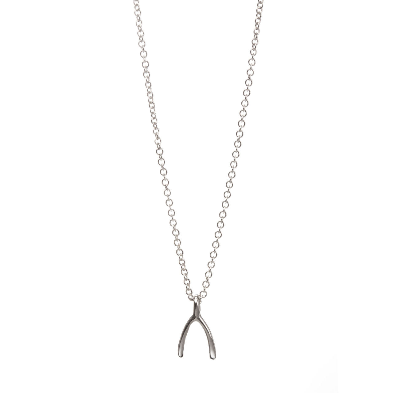Wunderful Wishbone Necklace Clear from Enamel Copenhagen in Goldplated  Silver Sterling 925