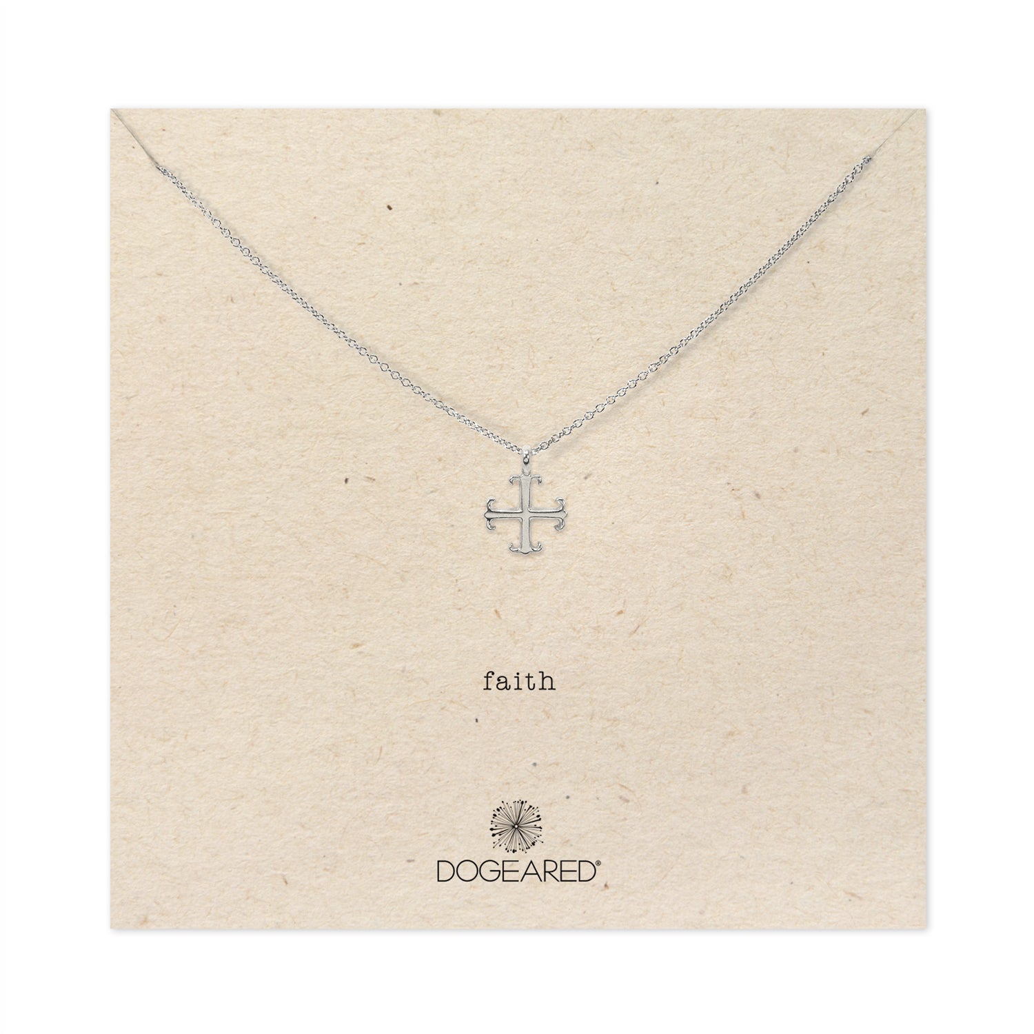 faith fleur cross necklace