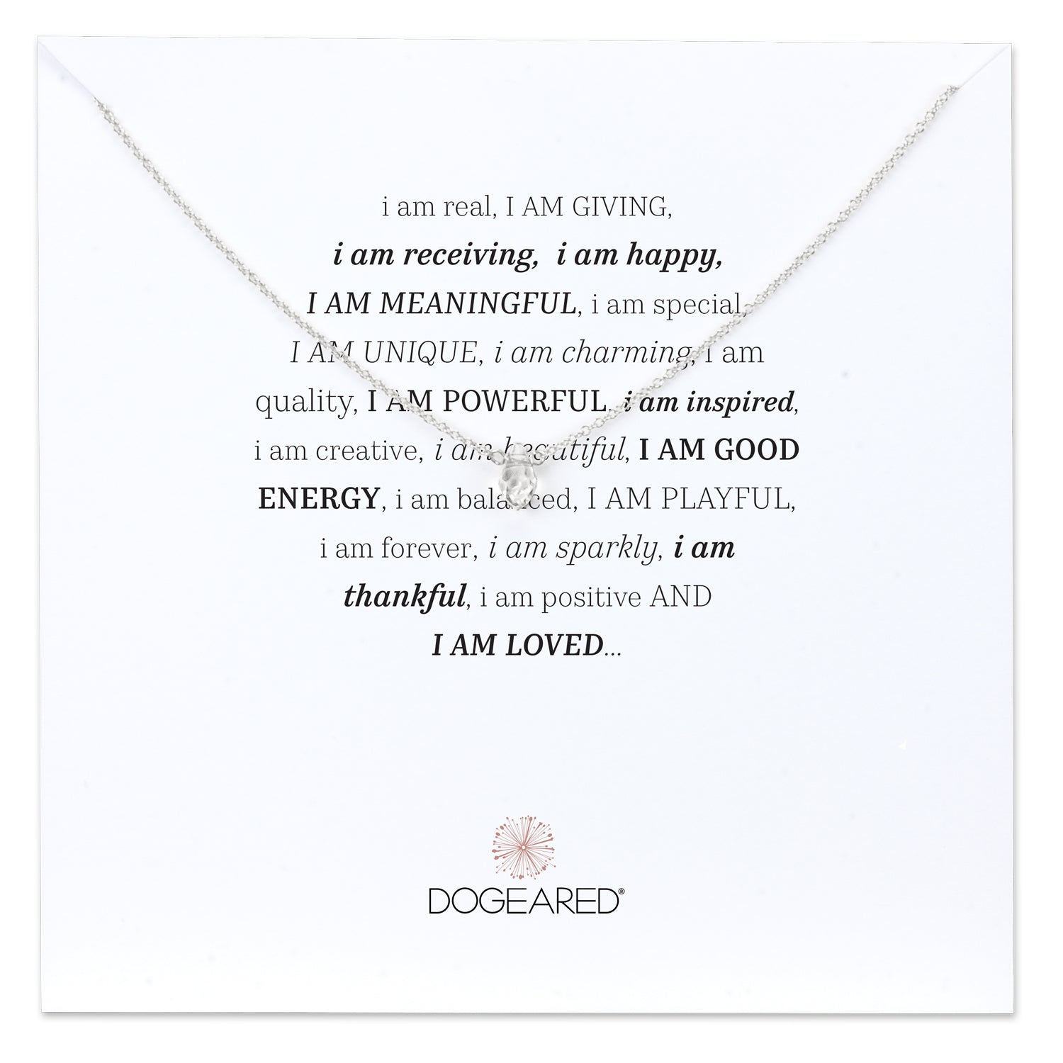 i am crystal necklace
