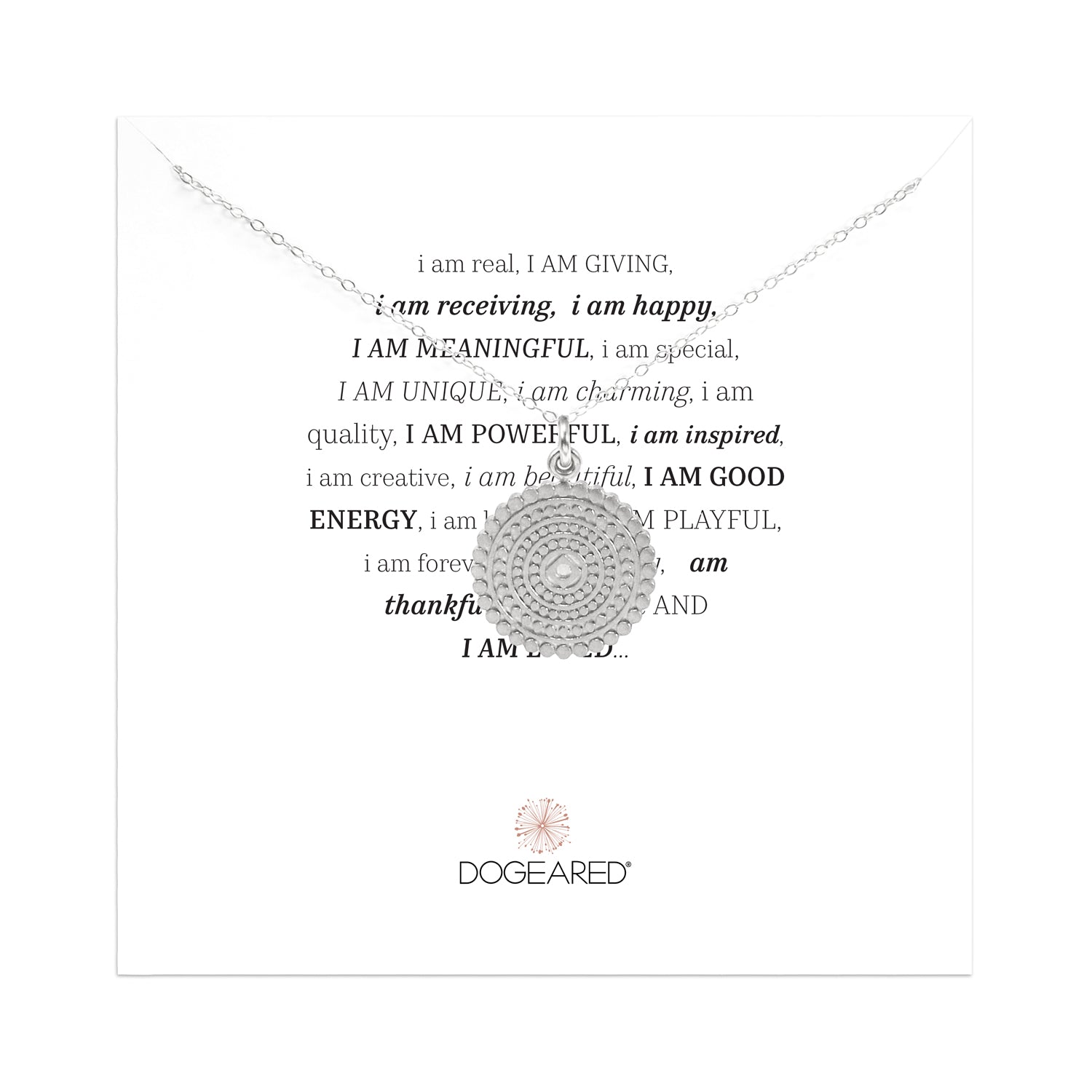 i am... labyrinth mandala necklace