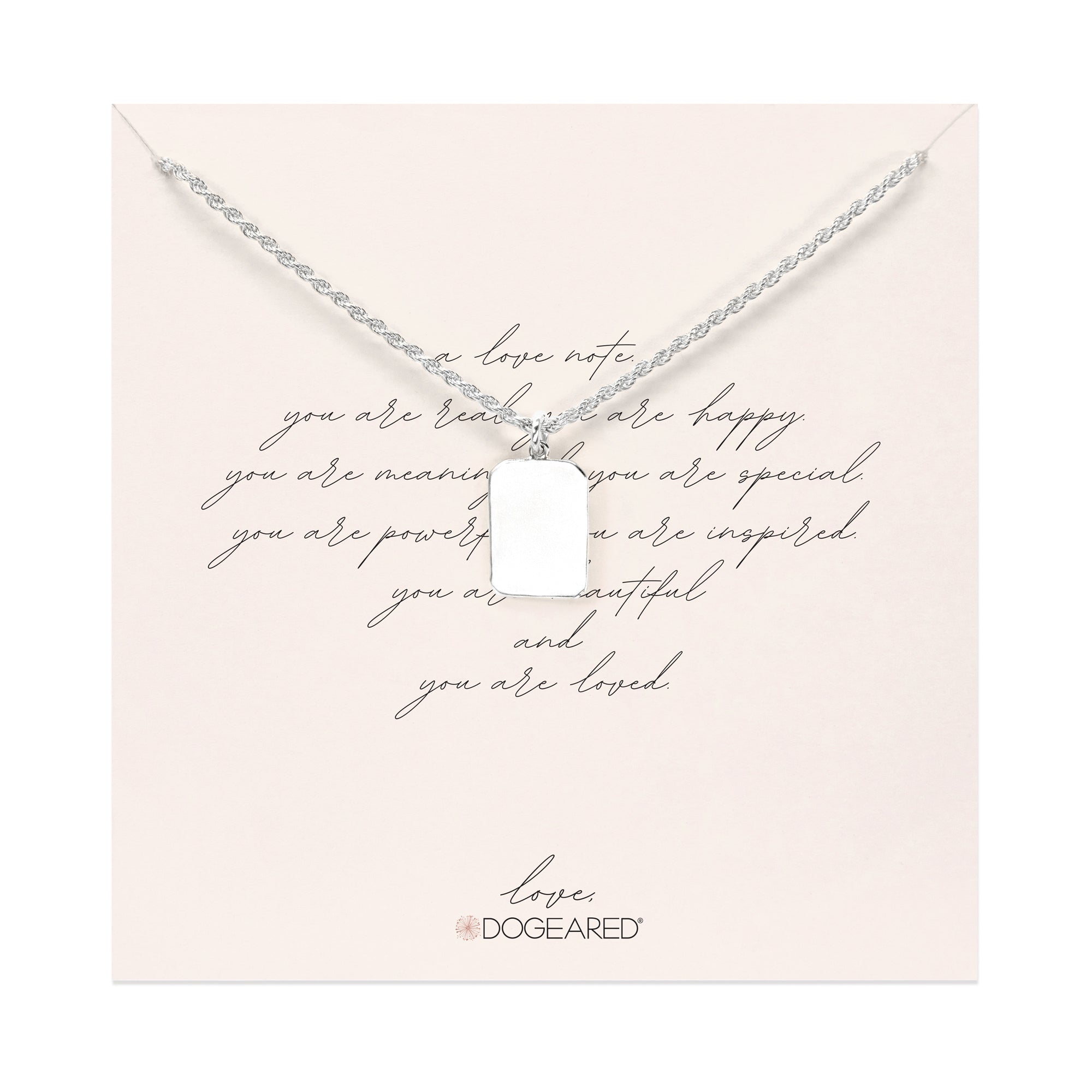 love letter tablet necklace