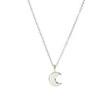Modern New Beginnings Moon Pendant Necklace