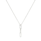 Modern Three wishes Linked Rings Necklace