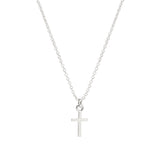 Modern you gotta have faith simple cross necklace