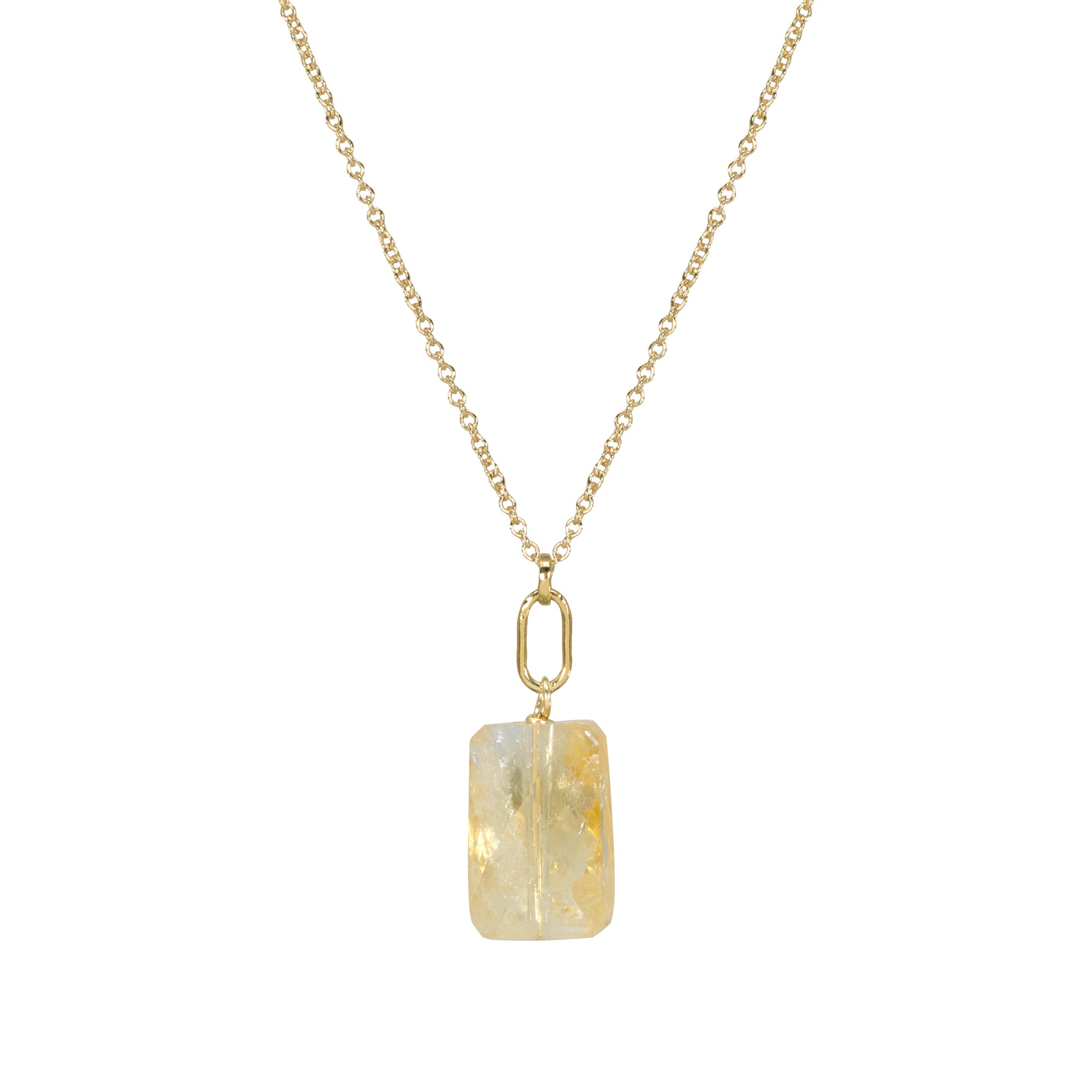 November Birthstone Citrine Necklace