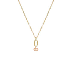 October Birthstone Pink Opal Necklace