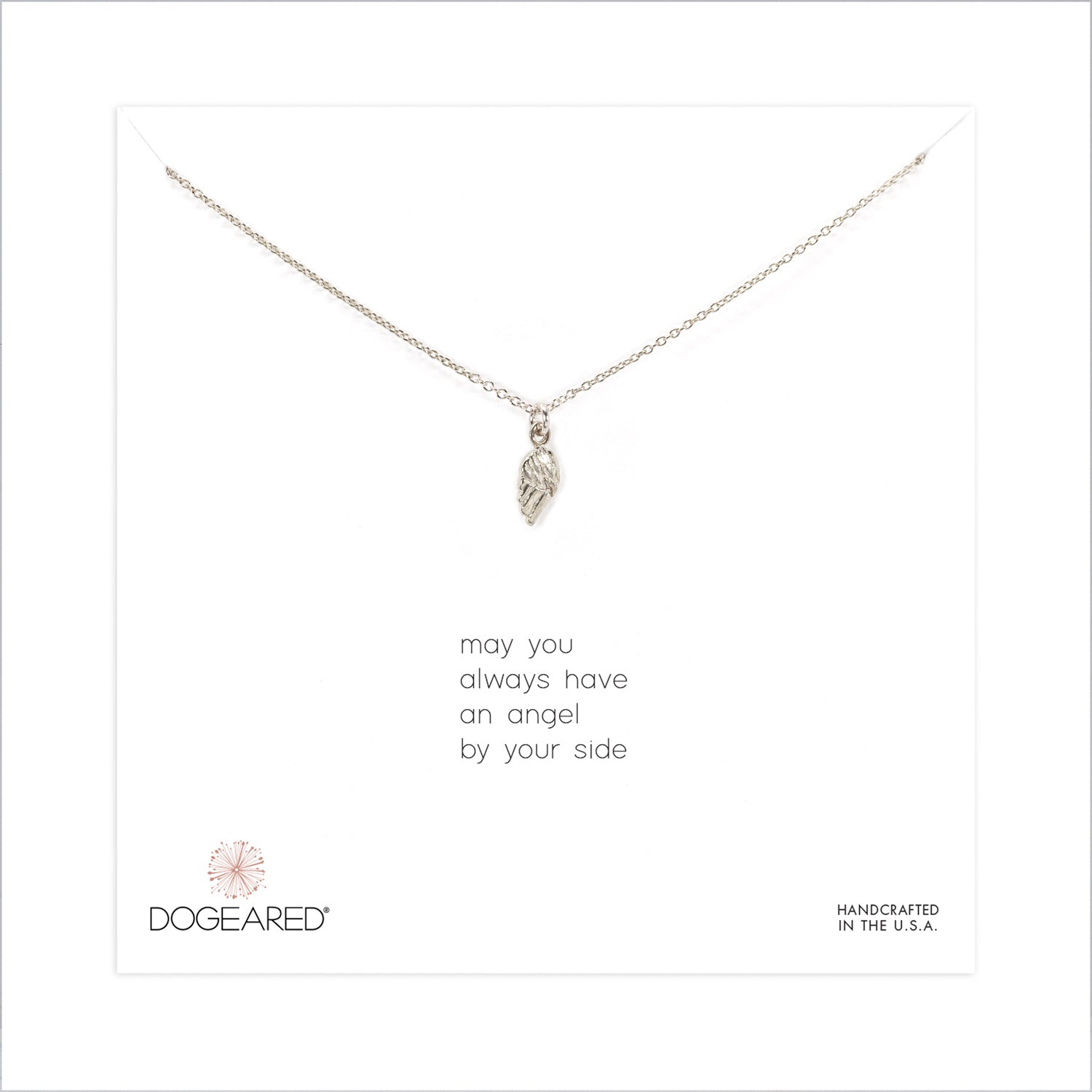 may you always have an angel by your side small angel wing necklace