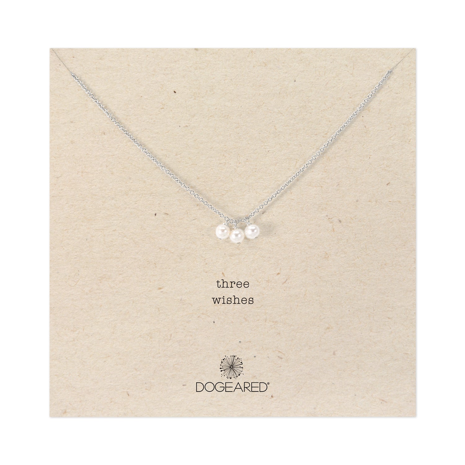 three wishes with three pearls necklace