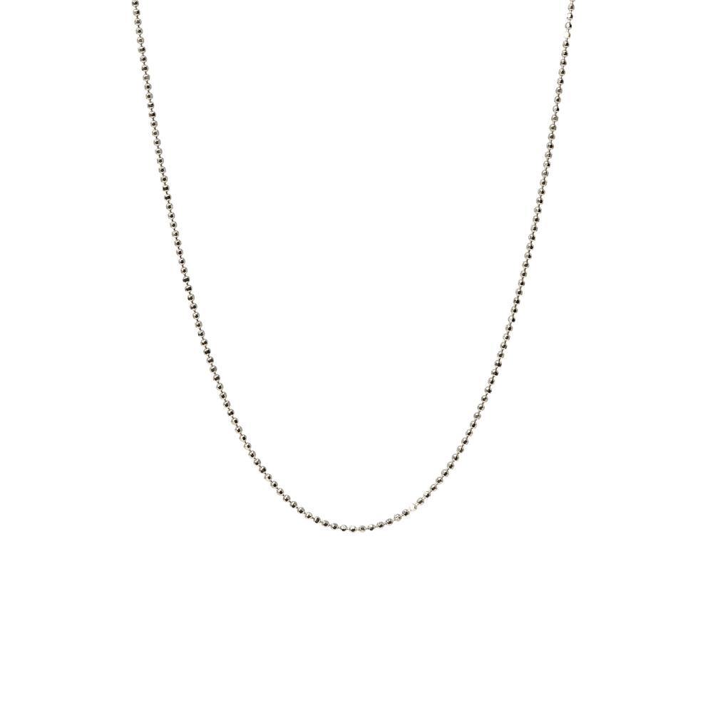 faceted ball chain necklace 18"