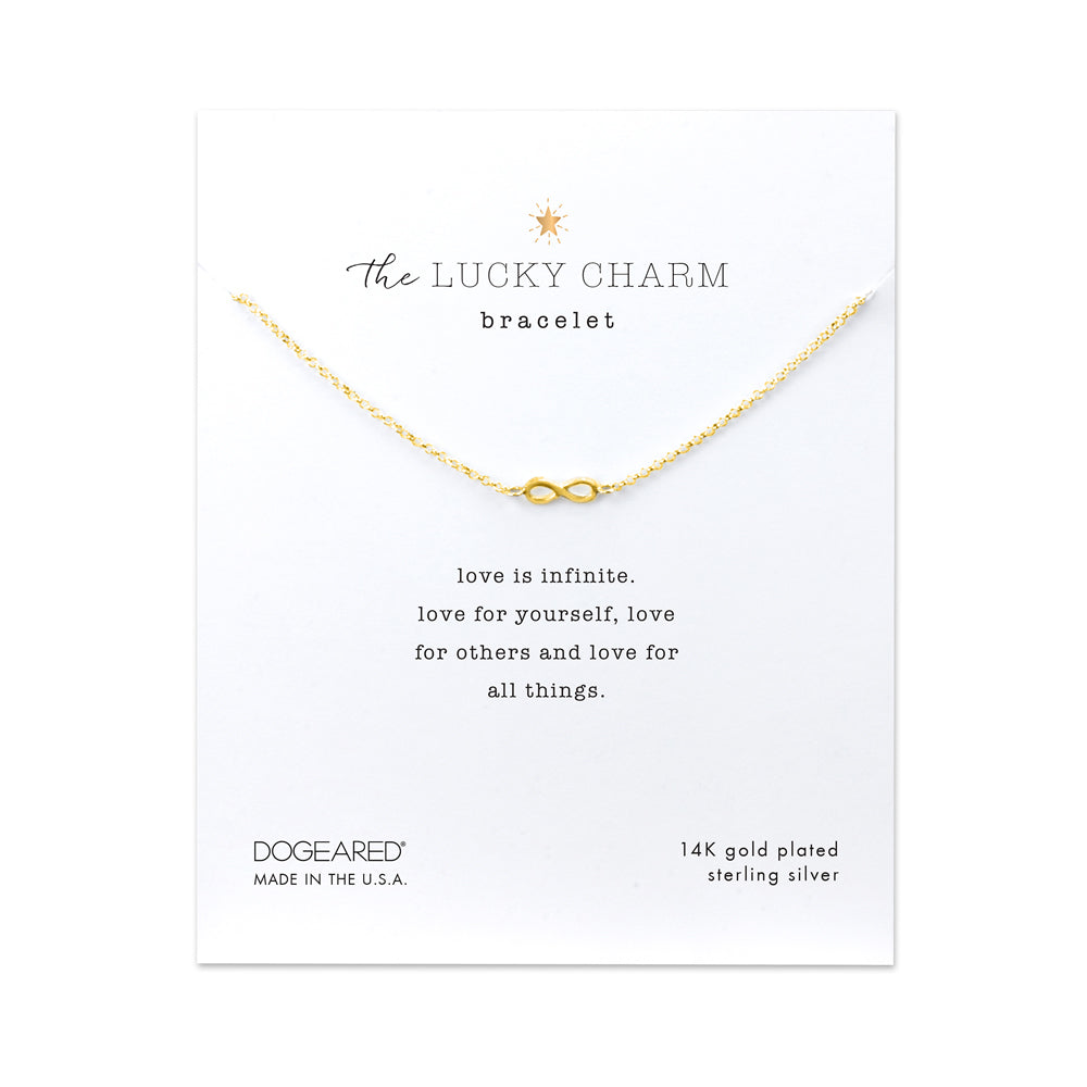 lucky charm infinity bracelet
