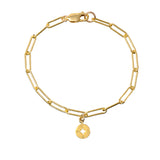 Trust in your journey paperclip chain bracelet