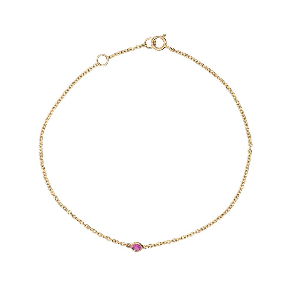 Breast Cancer Awareness 14KT Gold Bracelet
