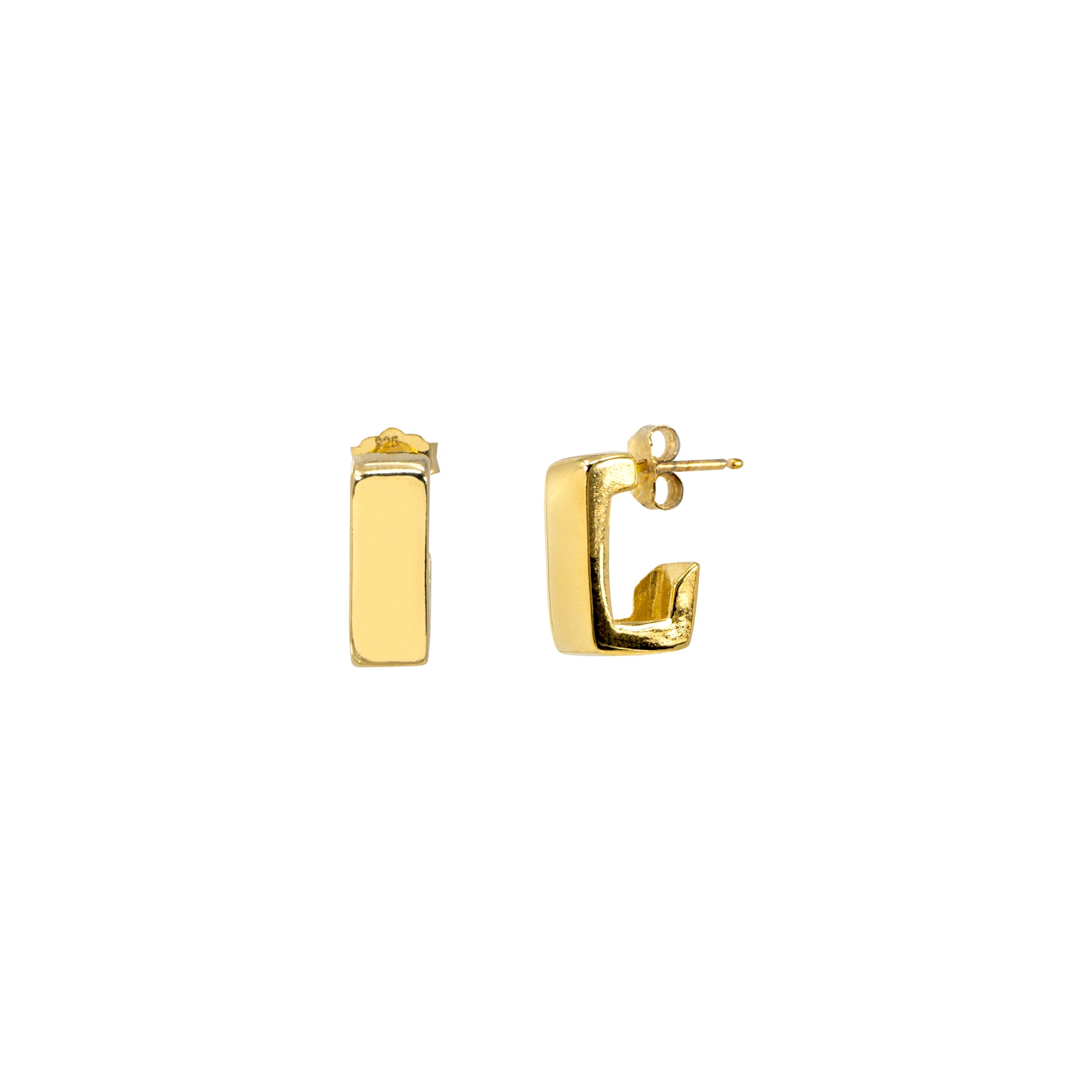 Hand Crafted Modern Hoop Earrings