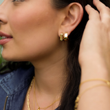Retro Hoop Earrings